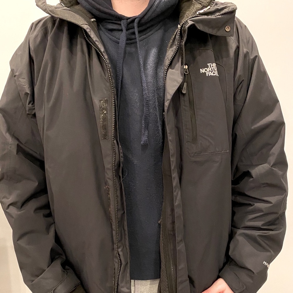 The North Face HyVent black jacket